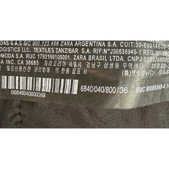 Zara ZW Collection High Waist Skinny Jeans Black Distressed Size 4 - Picture 13 of 13